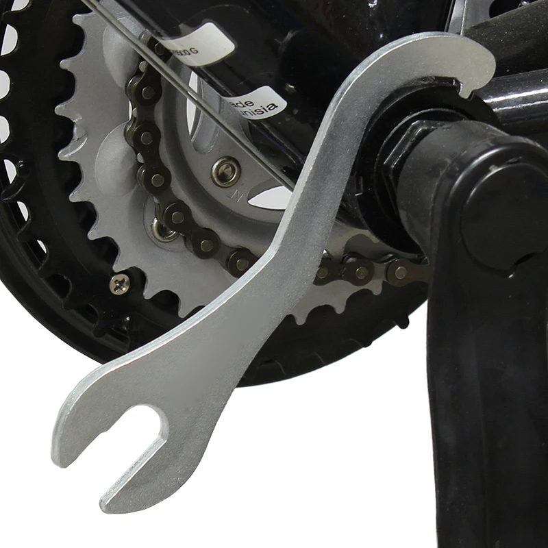 cheap Bracket Spanner Pedals Bottom Wrench Tool Metal Cycling Sport 2 in 1 Bike Bicycle Useful High Quality
