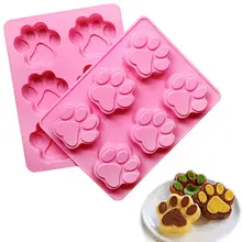 Кухонные Креативные аксессуары кекс «сделай сам» испечь 6 отверстий кошачьи Когти diy силиконовый Пудинг/форма для выпечки бисквитов/тортов