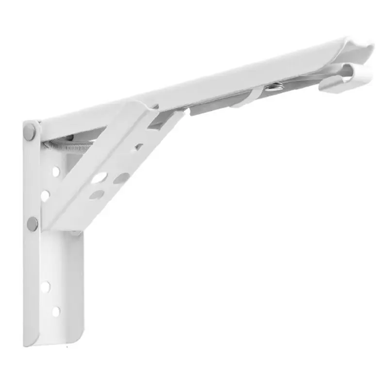 2Pcs Triangle Folding Bracket Adjustable Wall Mounted Table Shelf Heavy Duty Bench Support Furniture Hardware Accessory - Цвет: 14 inch