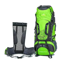 80L Large Outdoor Backpack Unisex Nylon Travel Bags Camping Hiking Climbing Skiing Backpacks Waterproof Rucksack Sport