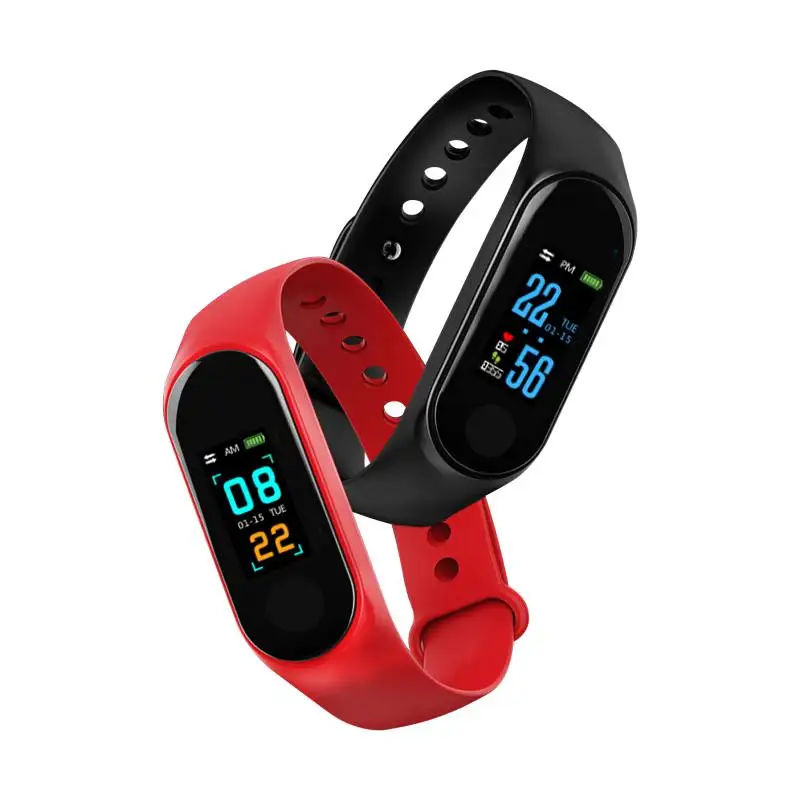 

M3 Smart Bracelet Heart Rate Monitor Blood Pressure Band Replaceable Strap Fitness Tracker Smart Wristband For All Smartphones