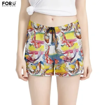 FORUDESIGNS Goldfish Fish Patternd Women Casual Quick Dry Shorts Beach Lace Up Boardshorts with Pocket Fitness Elastic Bottoms
FORUDESIGNS Goldfish Fish Patternd Women Casual Quick Dry Shorts Beach Lace Up Boardshorts with Pocket Fitness Elastic Bottoms