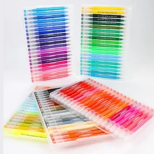 Моющаяся Мягкая головка Акварельная ручка набор двойная головка маркер ручка крюк линия ручка студенческое искусство