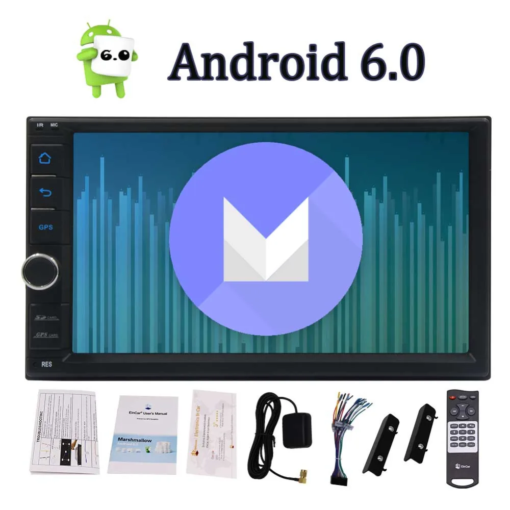 

Double 2 Din Android 6.0 In Dash Car Stereo Radio GPS Navigation Autoradio Head Unit Support 4G WIFI Bluetooth Mirrorlink OBD2
