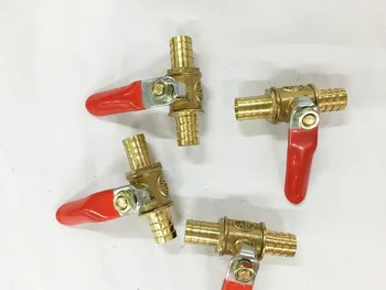 

Free shipping 8mm Hose Barb Hose Barb Full Ports Connection Plumbing Brass Ball Valve Two Way Air Water Gas Pneumatic Fittings