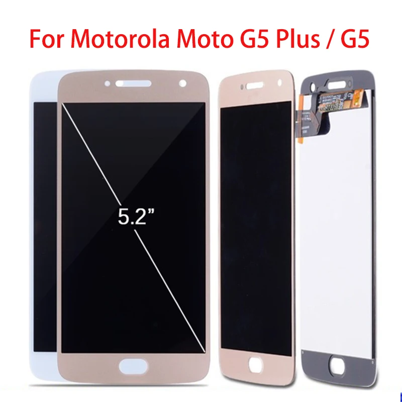 ЖК-дисплей 5 2 дюйма для Motorola Moto G5 Plus XT1686 XT1681 XT1683 сенсорный экран с дигитайзером XT1676