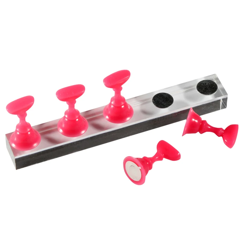 

Nail Tips Practice Stand Set Magnetic Stuck Holder Nails Art Display Tool HS11