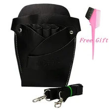Съемный Салон Парикмахерская инструментарий кожа Парикмахерские ножницы комплект сумка ножницы карманы парикмахер кобура Сумка держатель инструмент