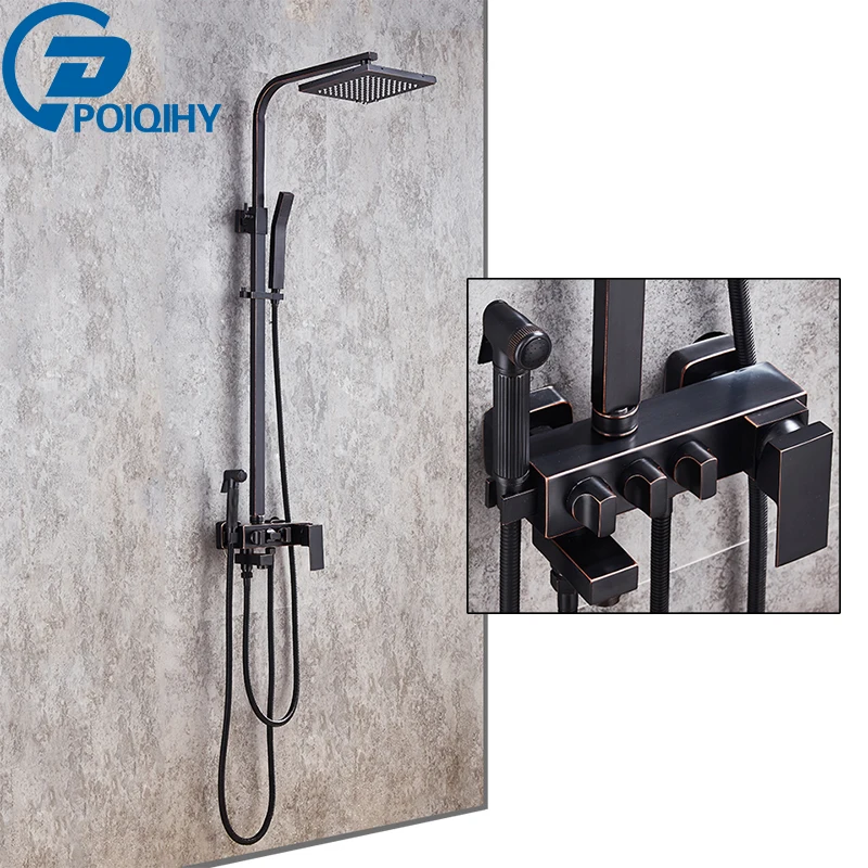 

Rainfall Bathroom Shower Faucet Mixer Diverter Valve to Hand Shower Bidet Faucet