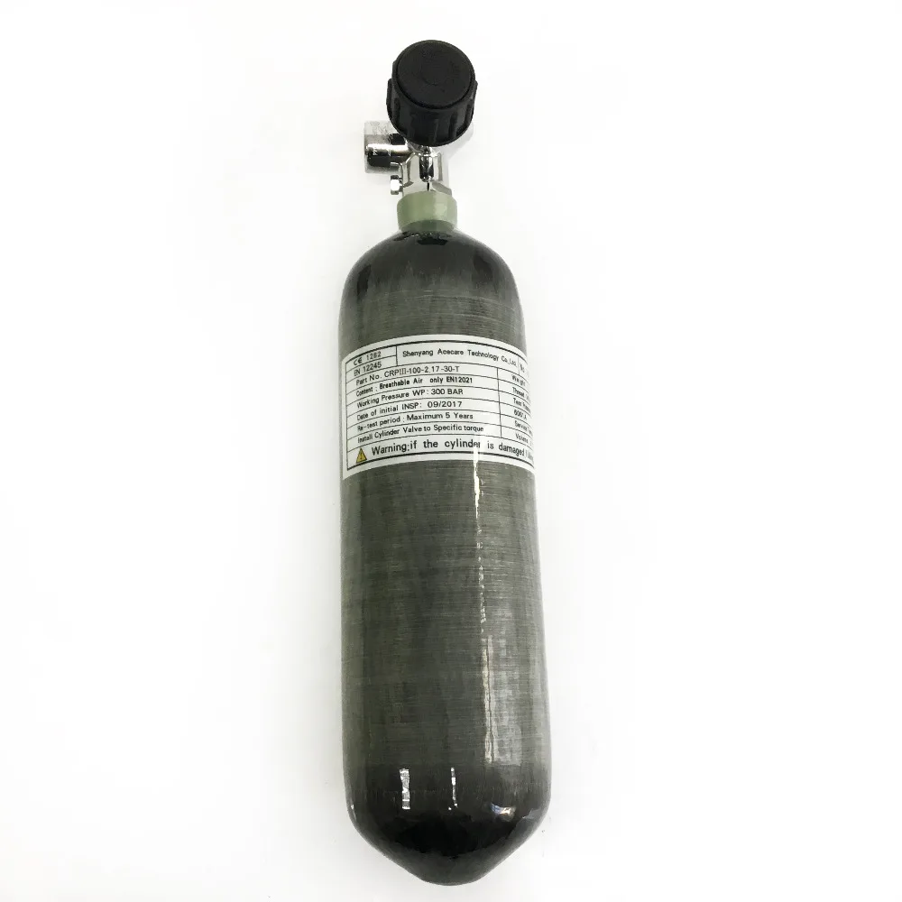 Acecare HPA 4500PSI Air Tank Paintball PCP Hunting Tank 2.17L Composite Carbon Fiber SCUBA Gas Cylinder With Air Valve Acecare HPA 4500PSI Air Tank Paintball PCP Hunting Tank 2.17L Composite Carbon Fiber SCUBA Gas Cylinder With Air Valve