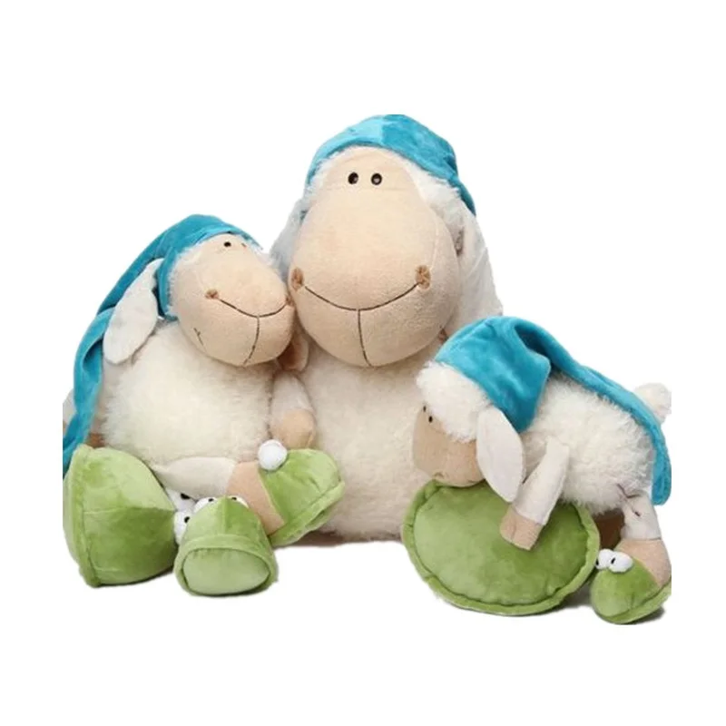 

Skyleshine 25cm Nici Jolly Sleepy Sheep Plush Toy Stuffed Animal Baby Doll Children Kawii Birthday Gift S3270
