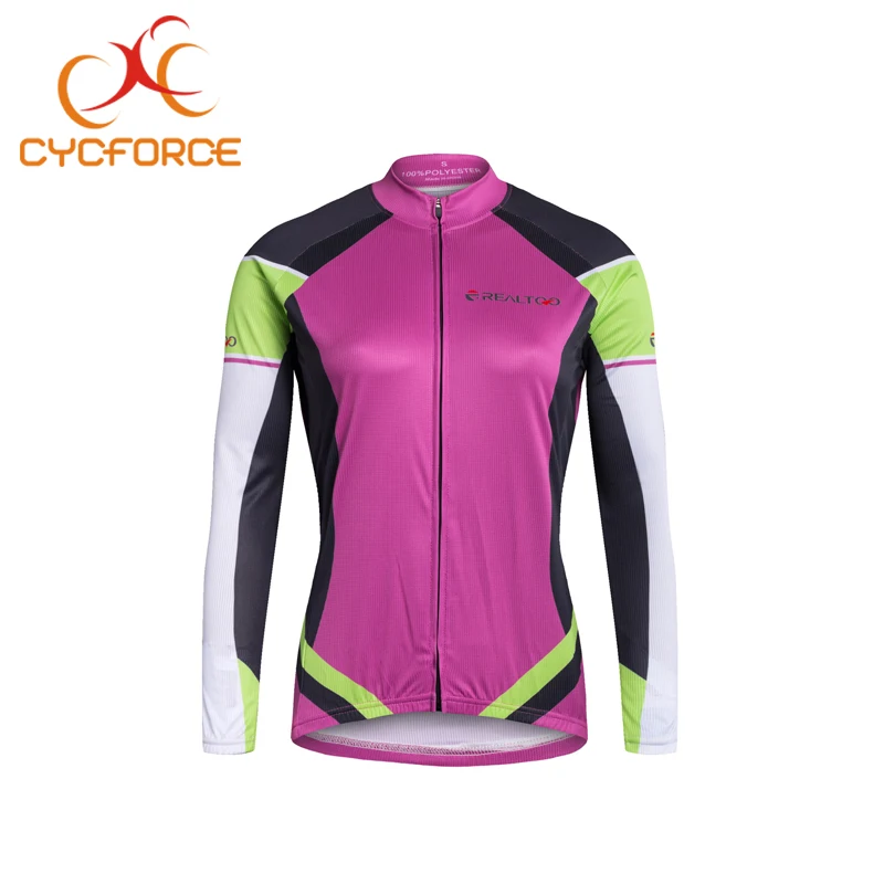 CYCFORCE женщин Vélo Весна гонки одежда Ropa Ciclismo с длинным рукавом дорога MTB велосипеда