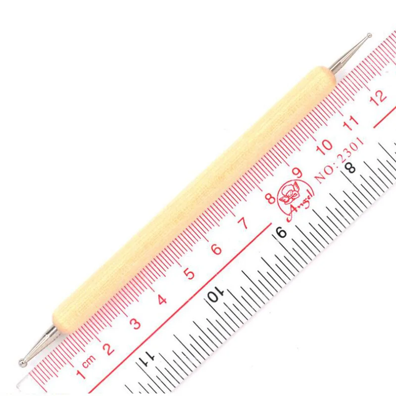 Addfavor 5 шт. деревянная ручка для раскрашивания ногтей DIY Дизайн ногтей советы живопись Стразы в горошек дизайн ногтей ручка Marbleizing Инструменты для гелевых ногтей