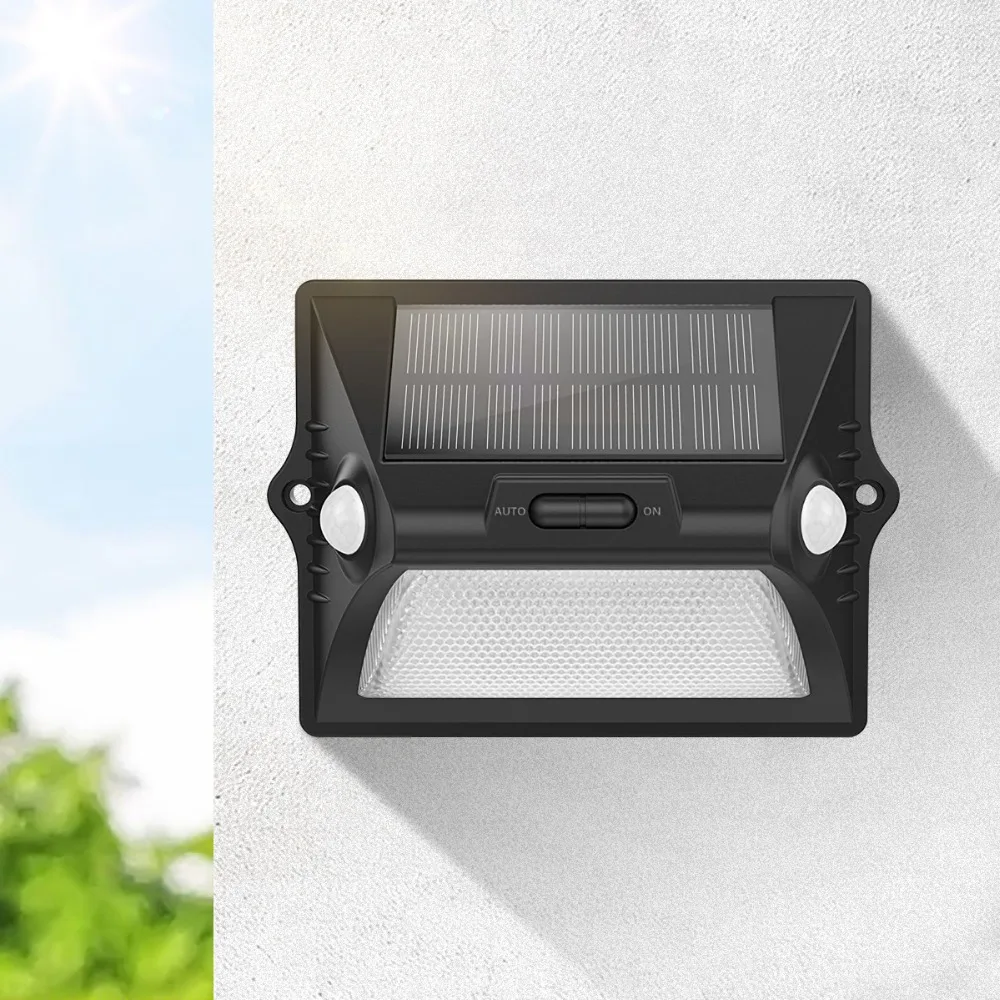 

Dual PIR Motion Sensor Solar LED Garden light Bulb 180 Degree Sense RGBW Solar Wall lamp Waterproof Outdoor Security Night light