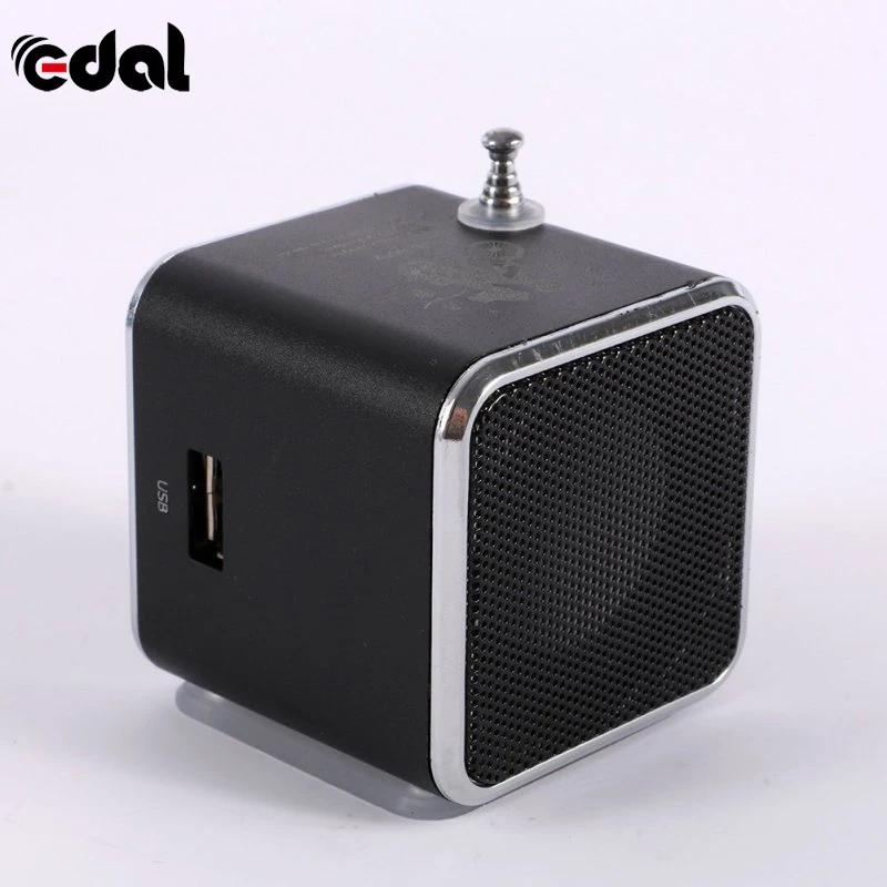 Модные Портативный микро-usb; мини стерео динамик с басами музыка MP3/4 fm-радио 6 цветов