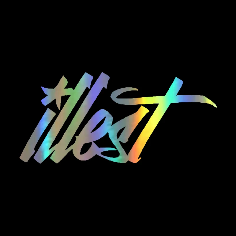 Автомобильная наклейка 3D виниловая ILLEST светоотражающая Веселая дрифтовая