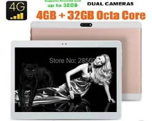 Envío Libre 10 pulgadas Tablet PC MTK8752 Android 6.0 Octa Core 4 GB RAM 64 GB ROM 4G LTE GPS Tableta 10 10.1 + Regalo