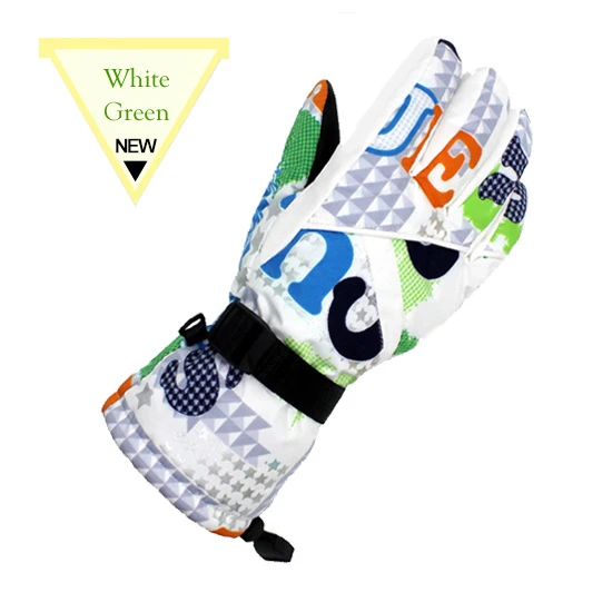 30 градусов зимние теплые женские лыжные перчатки водонепроницаемые перчатки для сноуборда мотокросса мотоциклетные ветрозащитные велосипедные перчатки зимние варежки - Цвет: as picture showed