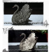 MagiDeal меняющийся цвет Лебедь чай ПЭТ Декор подноса кунг-фу чай аксессуары S мужской