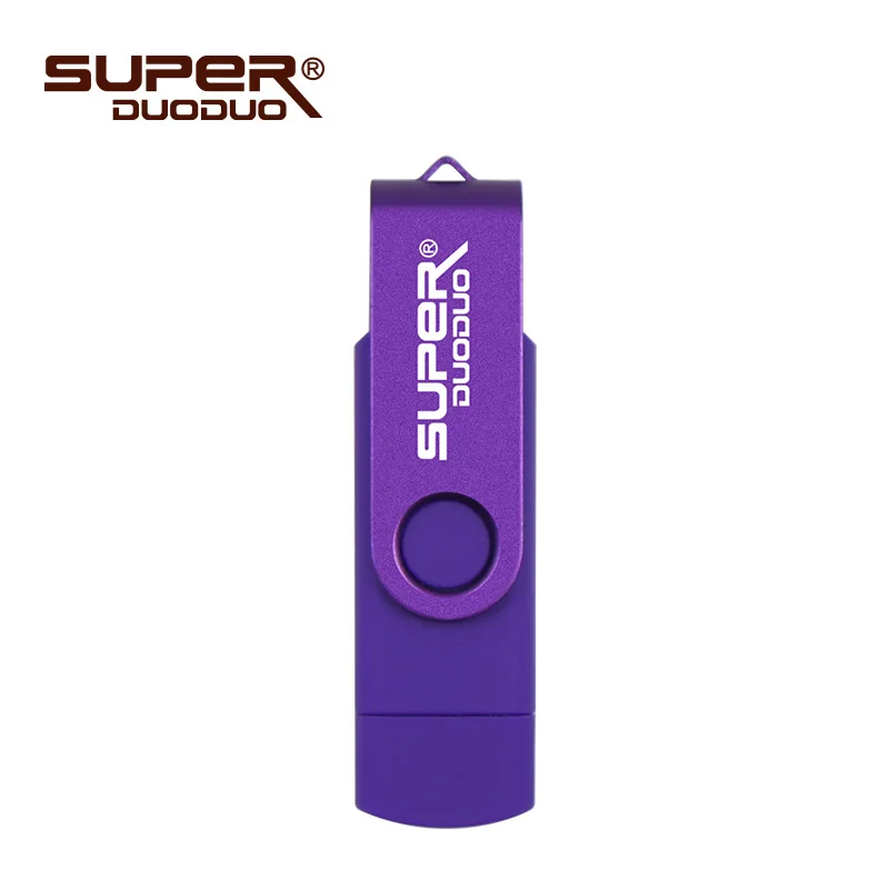 Флеш-накопитель для смартфона OTG USB Flash Drive cle usb 2,0 stick 64G otg ручка-накопитель 4g 8g 16g 32g 128G устройство для хранения - Цвет: purple