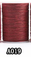 1 шт., 23 цвета, нить для шитья, полиэфирный шнур, вощеная нить, кожа, 0,65 мм, для ручного шитья, многоцветная нить - Цвет: 019