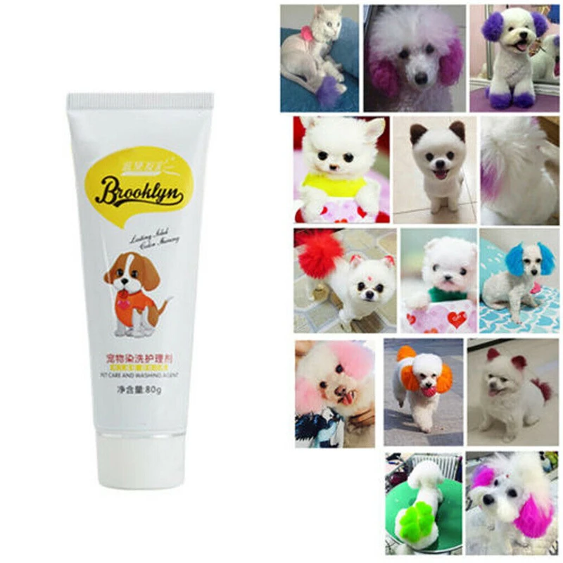 

Animals Hair Coloring Pet Dog Cat 10 Colors Available Dyeing Agent Harmless Natural Dyeing Pigment Safe