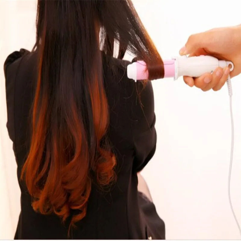 Электрические 26 мм турмалиновые керамические щипцы для завивки волос портативные мини-щипцы для завивки волос с бахромой волнистые локоны