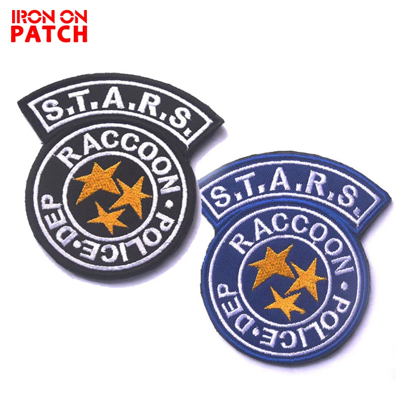 

S.T.A.R.S. Resident Evil Raccoon City Embroidered Patch Hook & Loop Badges For Cloth Clothing Backpack Tactical Military Patches