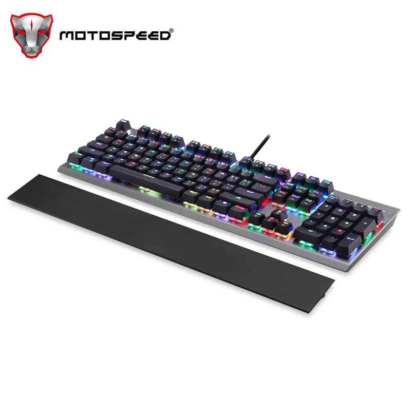 Original Motospeed CK108 RGB blue switch Mechanical Russian Keyboard Gaming Wired LED BacklitAnti-Ghosting for Gamer PC desktop Original Motospeed CK108 RGB blue switch Mechanical Russian Keyboard Gaming Wired LED BacklitAnti-Ghosting for Gamer PC desktop
