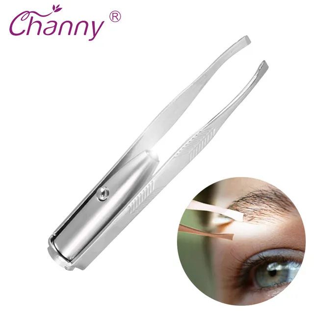 Best Offers Channy Eyebrow Tweezer With LED Light Make Up Tool Eyes Eyelashes Hair Removal Makeup Tools Beauty Accessories Best Offers Channy Eyebrow Tweezer With LED Light Make Up Tool Eyes Eyelashes Hair Removal Makeup Tools Beauty Accessories