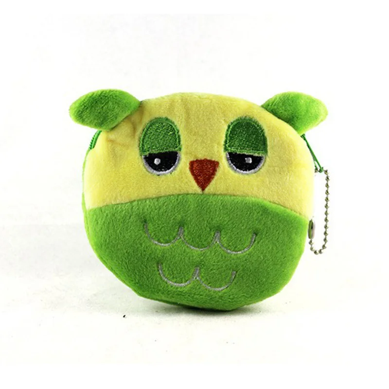 Лидер продаж Kawaii Мультяшные жуки/Сова/пчелы Детский плюшевый Кошелек для монет