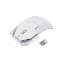 Новинка 2,4 ГГц Беспроводная мышь прозрачная ультра тонкая светящаяся оптическая мышь для ПК ноутбука