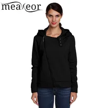 Meaneor Women Casual Hoodie Jacket Coat Stylish Ladies Slim Fit Zip up Warm Thick Jackets Autumn