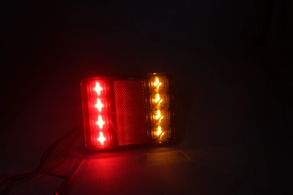 YAIT 1 пара Водонепроницаемый 8 светодиодов задний светильник s трейлер грузовик Стоп задний светильник автомобильный сигнальный светильник предупреждающий светильник s противотуманный Светильник лампы