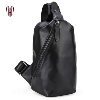 

TIANHOO Mini messenger bags cow leather chest bag corssbody cell phone/BOOK/WALLETS Fashion business style shoulder bag