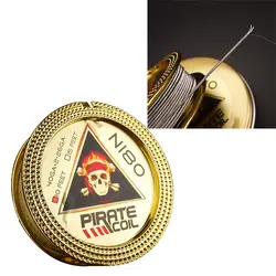 Пиратская катушка модные аксессуары Ni80 нагревательный провод пират 2 ядра Clapton с сопротивлением нарядное нагревательная проволока для