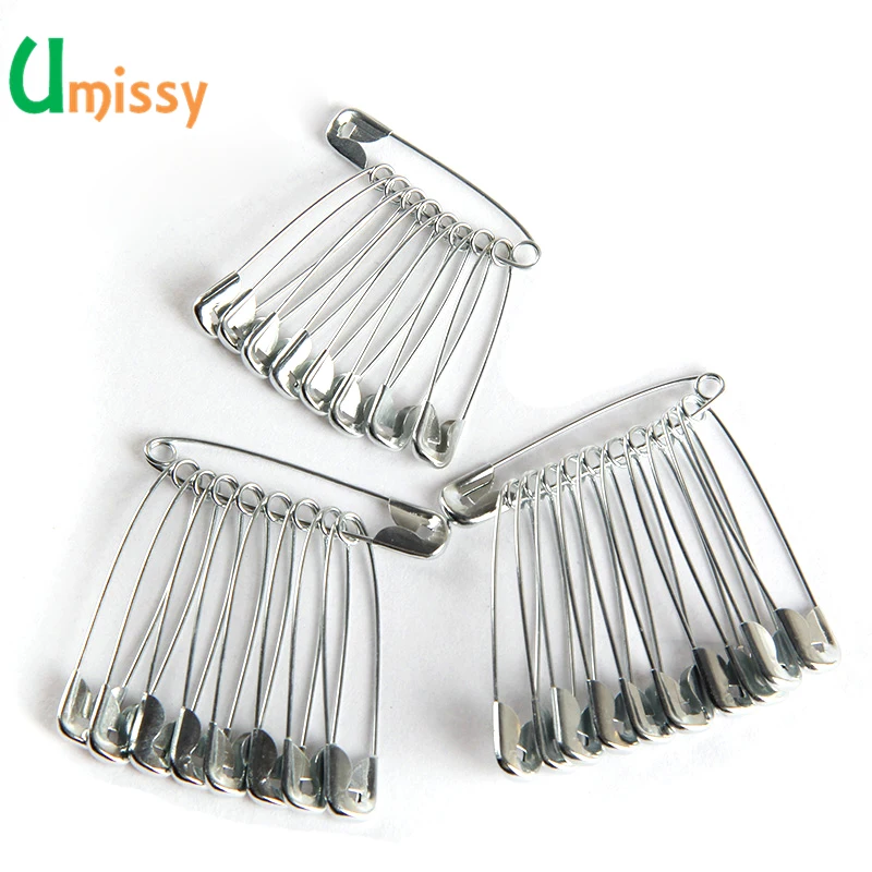 

50pcs Brooches Findings Hang Tag Safety Pins Hijab brooch kilt pin needles making shawl scarf garment charms springs