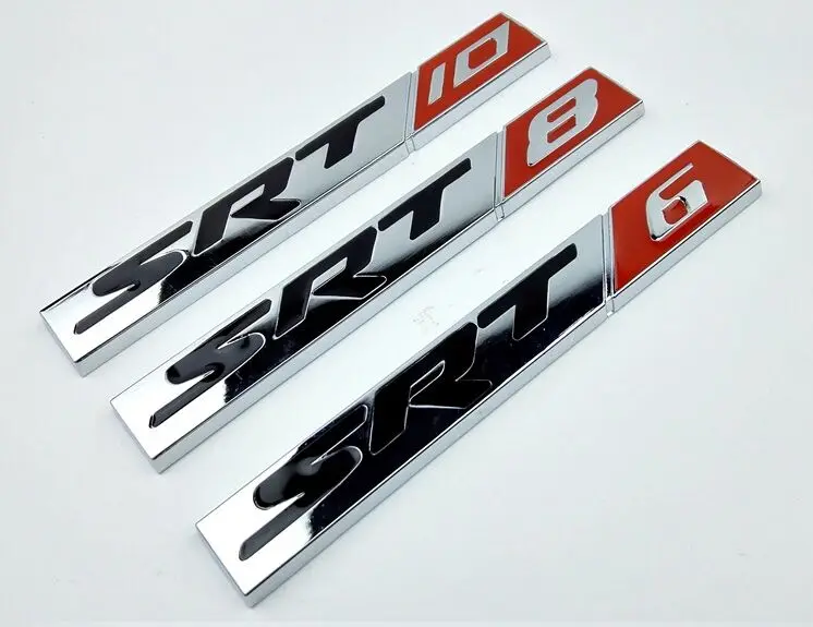 

1PCS SRT6 SRT8 SRT10 Emblem Badge Trunk Sticker Decal For DODGE JEEP