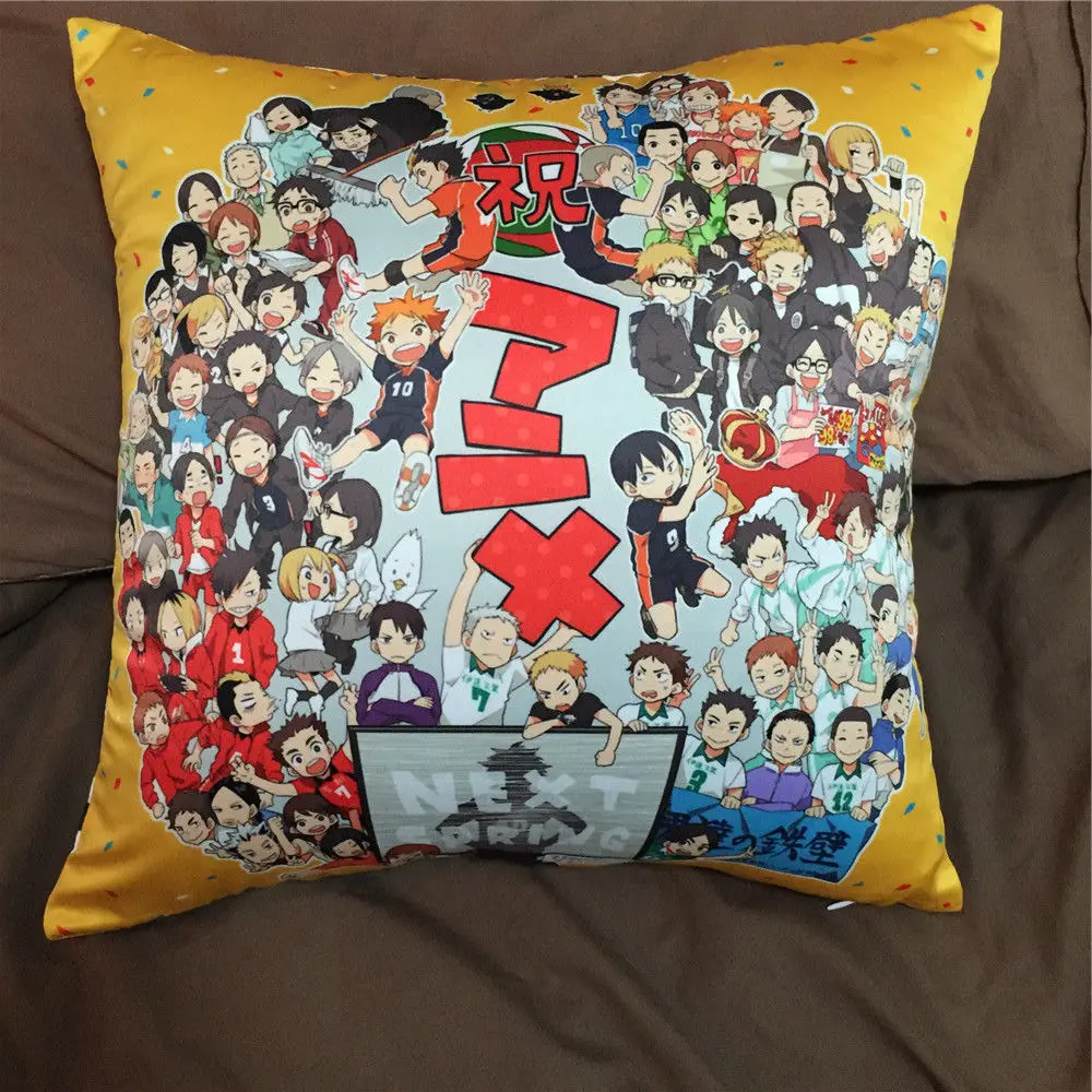 

Anime Haikyuu Haikyuu!! two side Pillowcases Hugging Pillow Cushion Case Cover Cosplay Gift 07