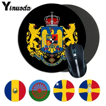 

Yinuoda Roumania Flag Laptop Computer round desk pads Mousepad gamer Computer Laptop Keyboard Mat Desk Mat Mouse pad anime