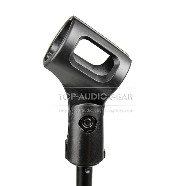 Adjustable Height Round Base Tabletop Desktop Mic Stand For SHURE MV51 MV 51 Microphone Stand Boom Clip Holder Mount Clamp