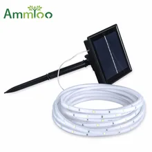 5 м 102 светодиодов Солнечный полосы SMD2835 Водонепроницаемый IP67 Солнечный Клейкие ленты гирляндой 2 режимы для свадьбы Рождество сад Освещение