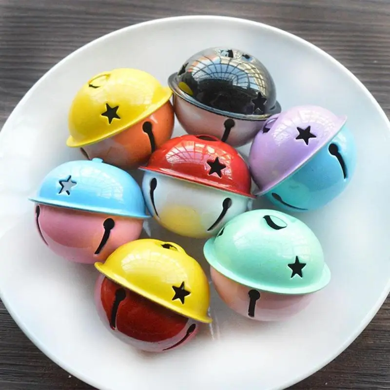 

1PC Christmas Bells Pendant Christmas Decoration For Home Hollow Stars Bells Ornaments Xmas Party Decoration Supplies A20