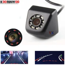 Koorinwoo, динамическая траектория, HD CCD, автомобильная парковочная камера, движущаяся парковочная линия, Автомобильная камера заднего вида, запасная парковочная камера, видео-помощь