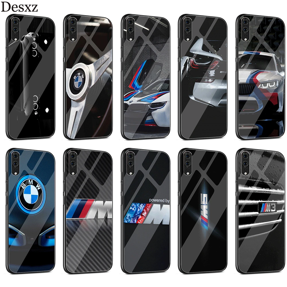 

Gerleek BMW Car TPU Glass Case For Huawei Mate 10 20 Lite Y6 Y9 Honor 7A 8X 9 10 P10 P20 Pro P Smart 2018 2019 Cover