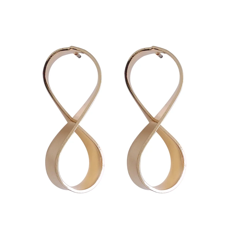 

Europe and the United States simple metal spiral 8-pin stud punk temperament female fashion jewelry ear jewelry wholesale