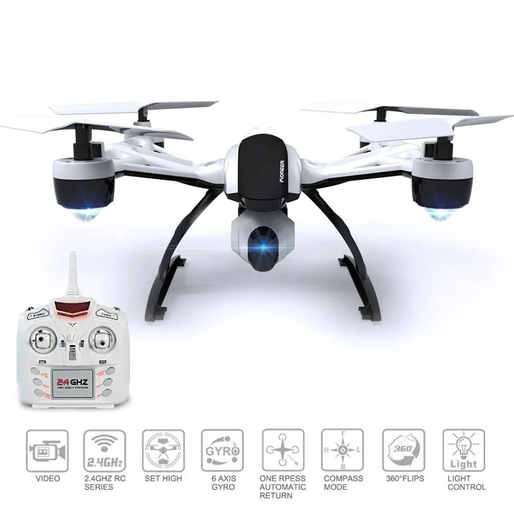 

JXD 509V 2.4G 4CH 6-Axis Gyro RC Drone with 0.3MP Camera 360 Degree Flips CF Mode One Key Return RC Quadrocopter