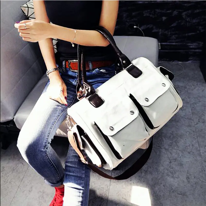 

Women Canvas Handbags Message Bags Shoulder Bags For Sporting Gym New Style Outdoor Trip Crossbody Bag Girl Dance Yago Sport Bag