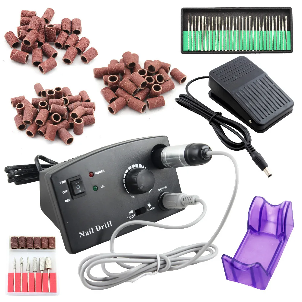 

OPHIR PRO 30000RPM Electric Nail Drill Machine Manicure Kit Set Drill Bits Sanding Bands Nail Tools Polishing Mahine For Salon