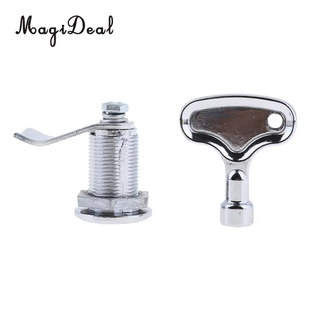 MagiDeal Boat Marine Stainless Steel Triangulation Pull Ring Door Lock Latch